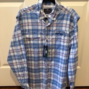 Striped Vineyard Vines Nylon Harbor Shirt